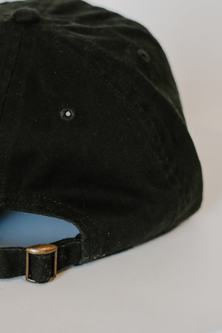 Nashville Embroidered Hat in black back view