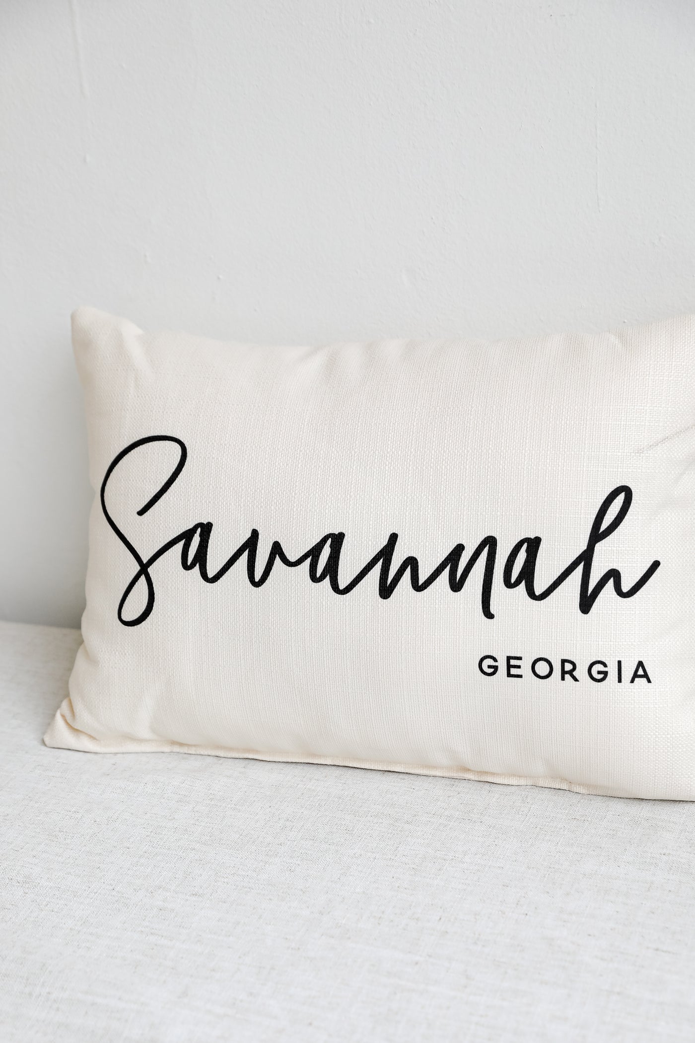 Savannah Script Pillow