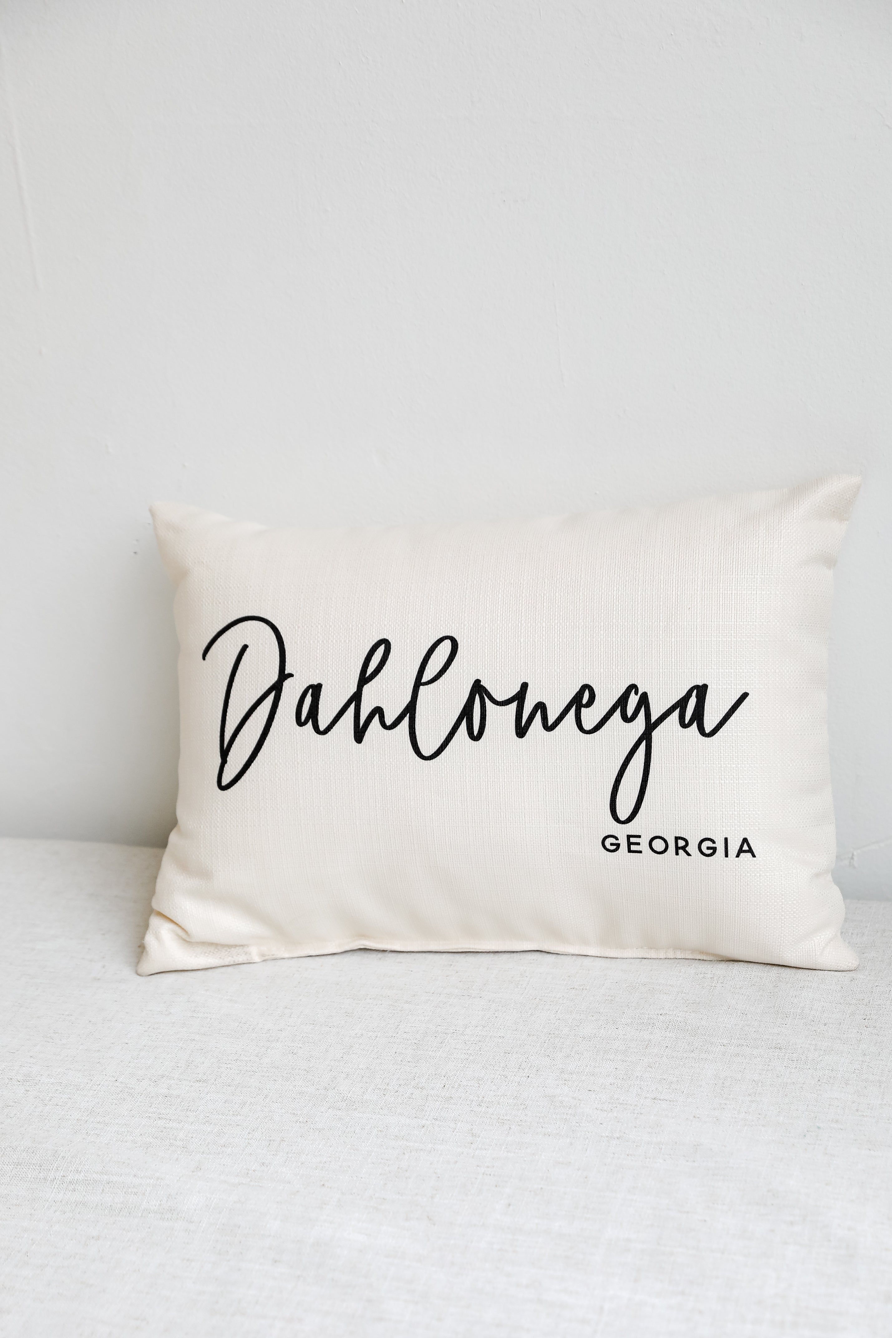 Script Throw Pillows Dahlonega Script Throw Pillow | DU Exclusive | Dress Up