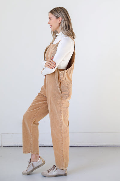 Corduroy Overalls side view