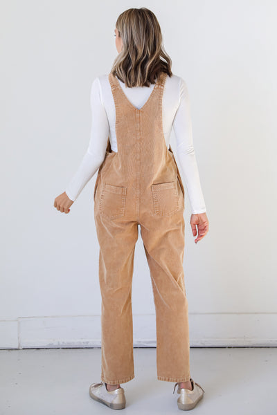 Corduroy Overalls back view