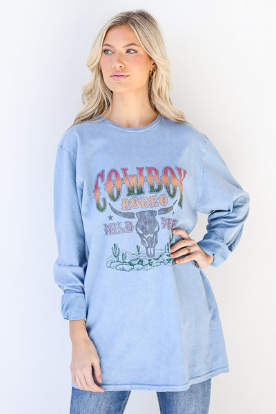 Cowboy Rodeo Long Sleeve Tee front view