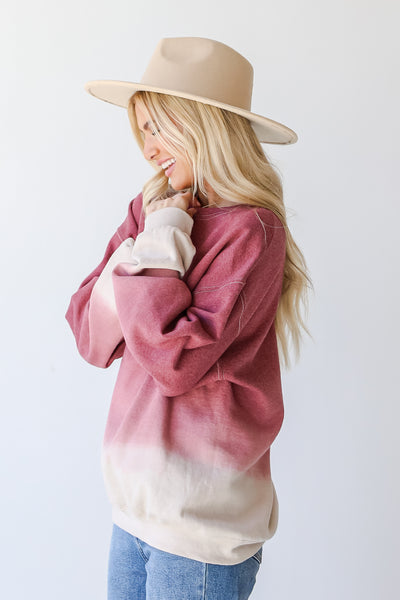 Hey Cowboy Ombre Pullover side view