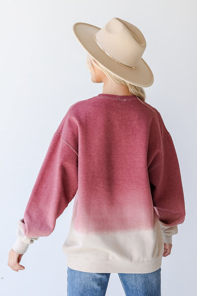 Hey Cowboy Ombre Pullover back view