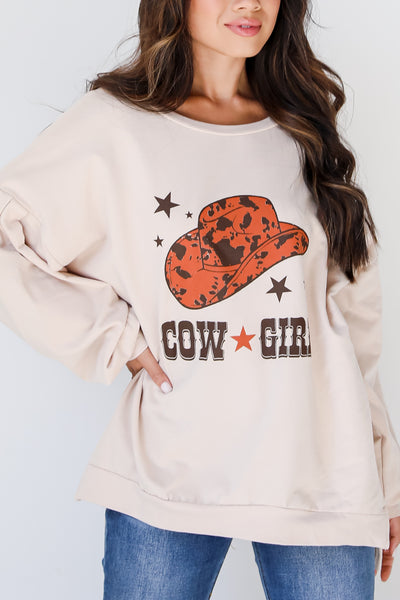Cowgirl Oversized Pullover on model