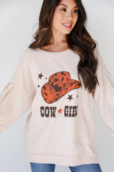 Cowgirl Oversized Pullover front view