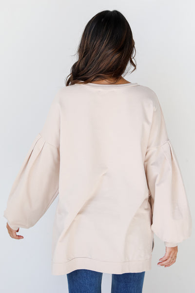 Cowgirl Oversized Pullover back view