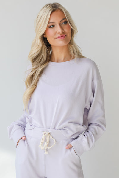 Pullover in lilac