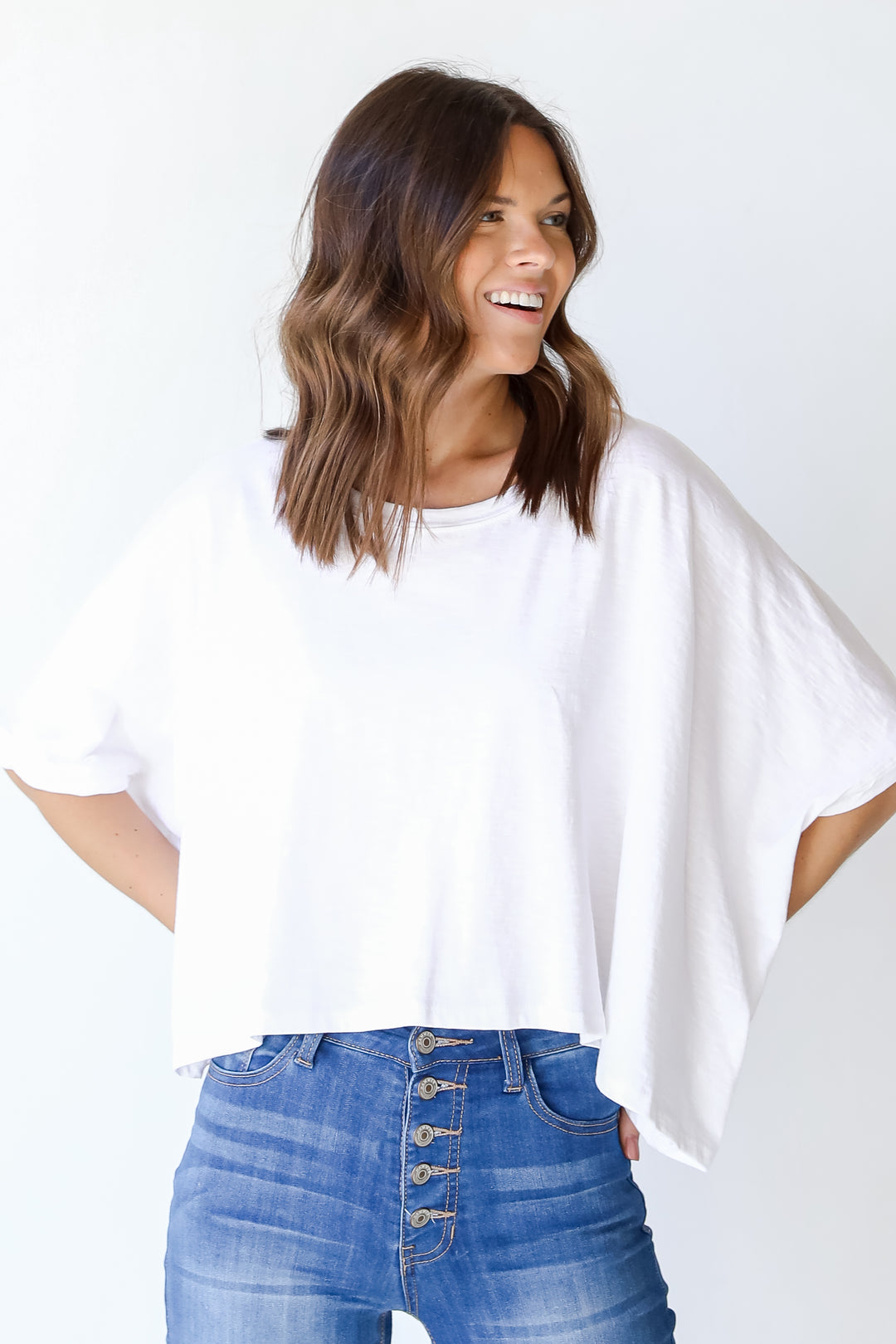 Oversized Top in white