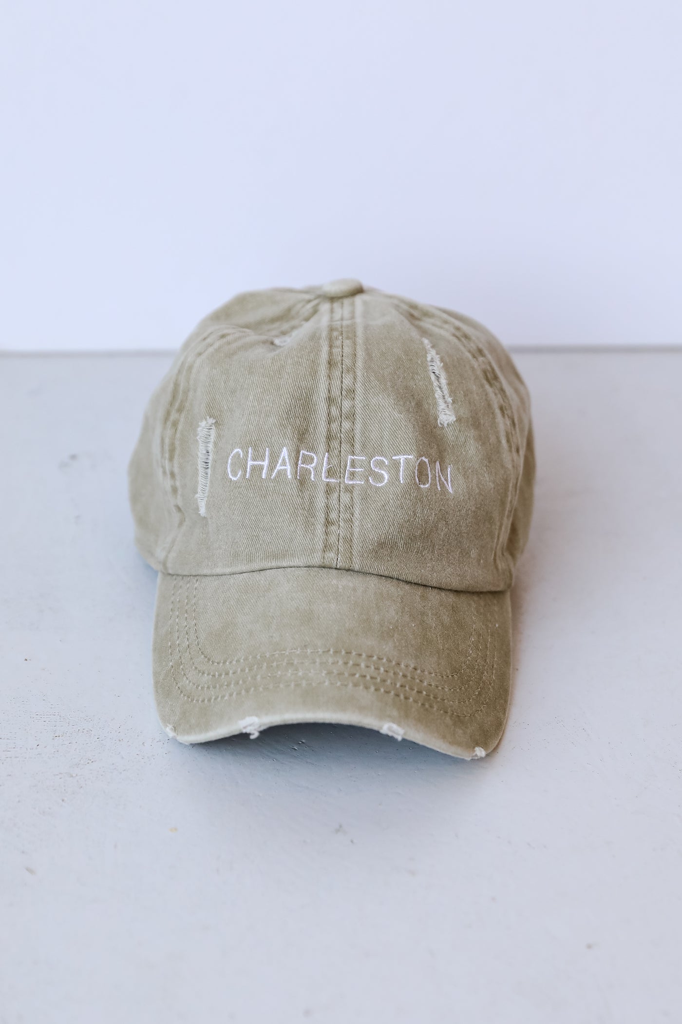 Charleston Vintage Embroidered Hat front view