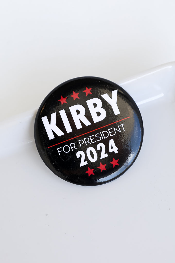 black Kirby For President Button