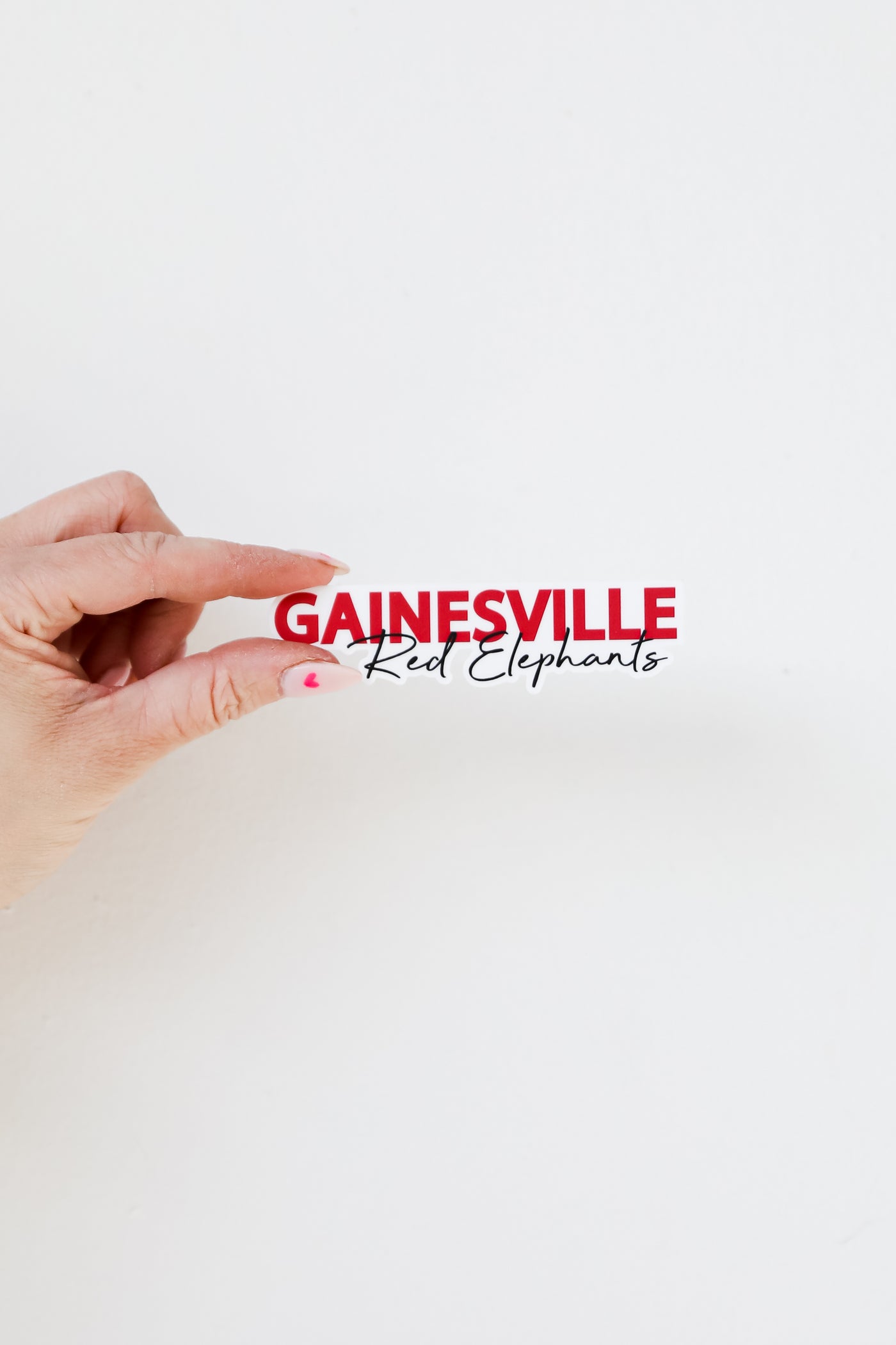 Gainesville Red Elephants Sticker flat lay