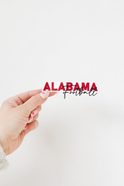 Alabama Football Sticker close up