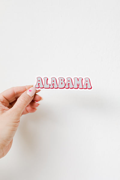 Alabama Sticker close up
