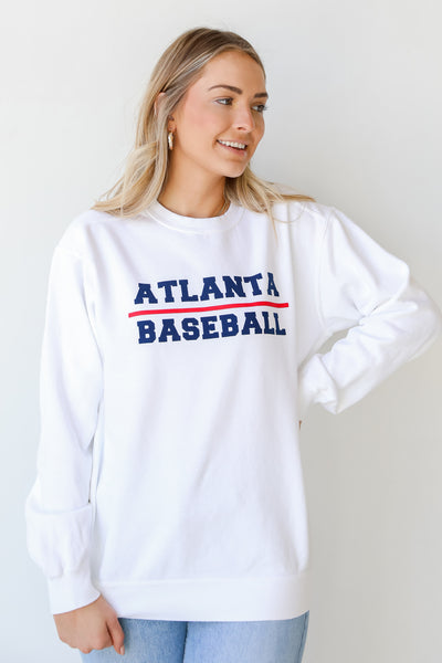 Atlanta Baseball Pullover front view