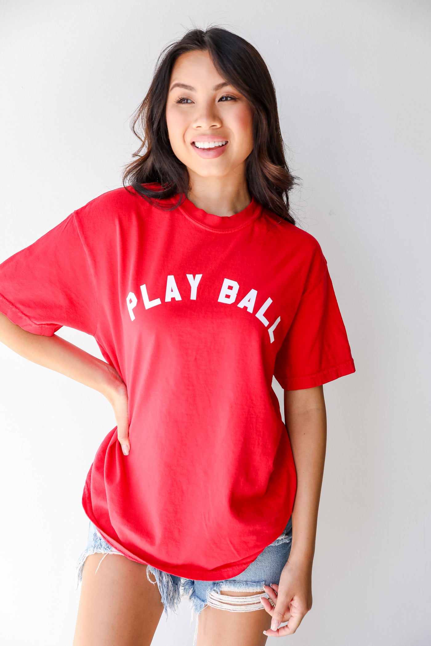 Red Play Ball Graphic Tee from dress up