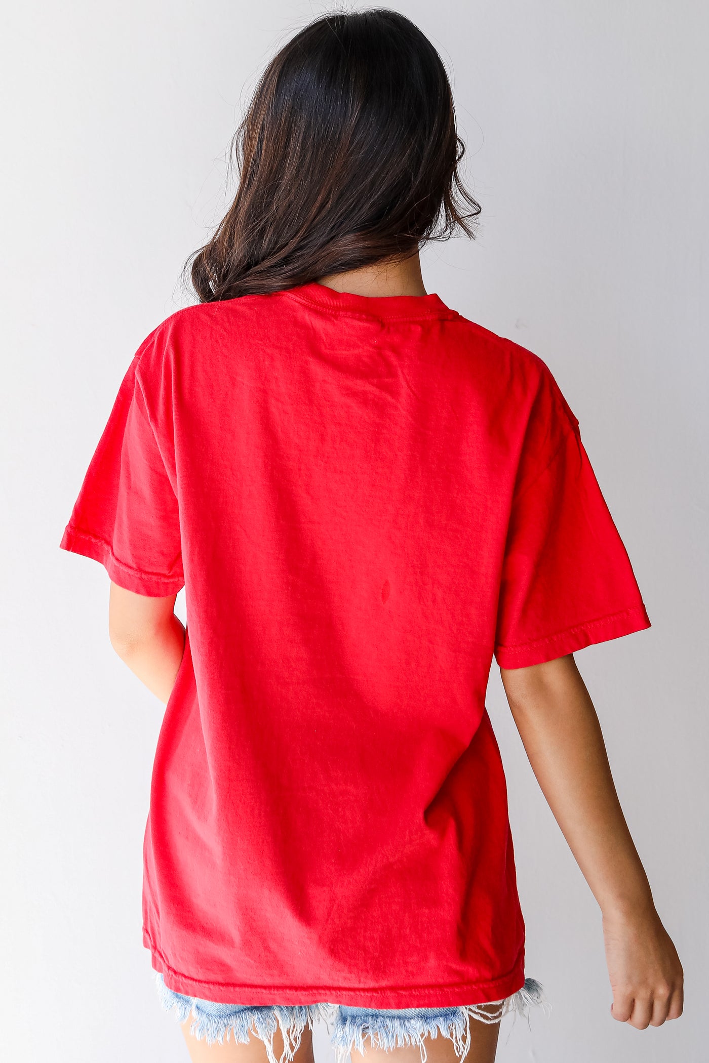 Red Play Ball Graphic Tee back view
