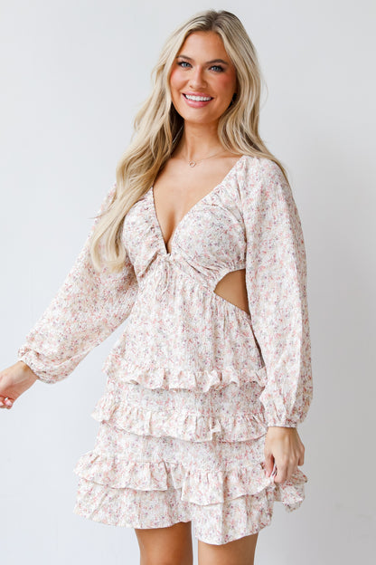 Floral Mini Dress front view