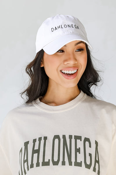 Dahlonega Embroidered Hat in white