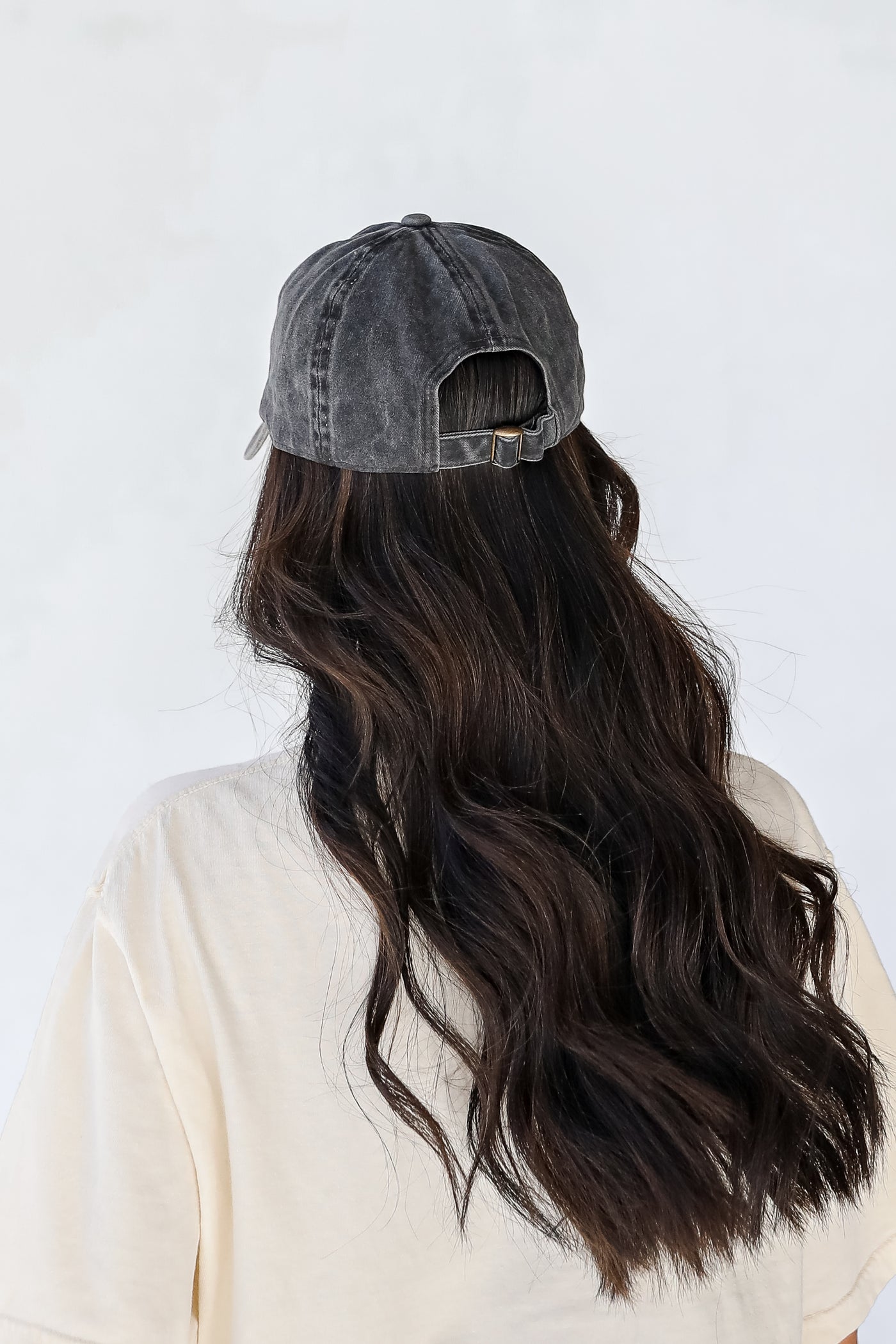 Dahlonega Embroidered Hat in black back view