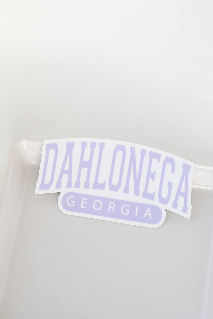 Dahlonega Georgia Sticker in purple