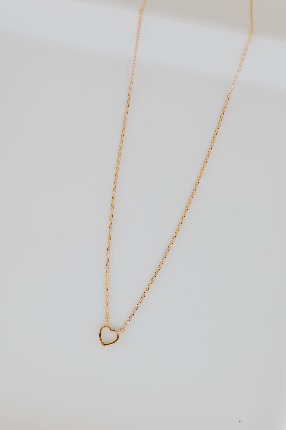 Gold Heart Charm Necklace from dress up