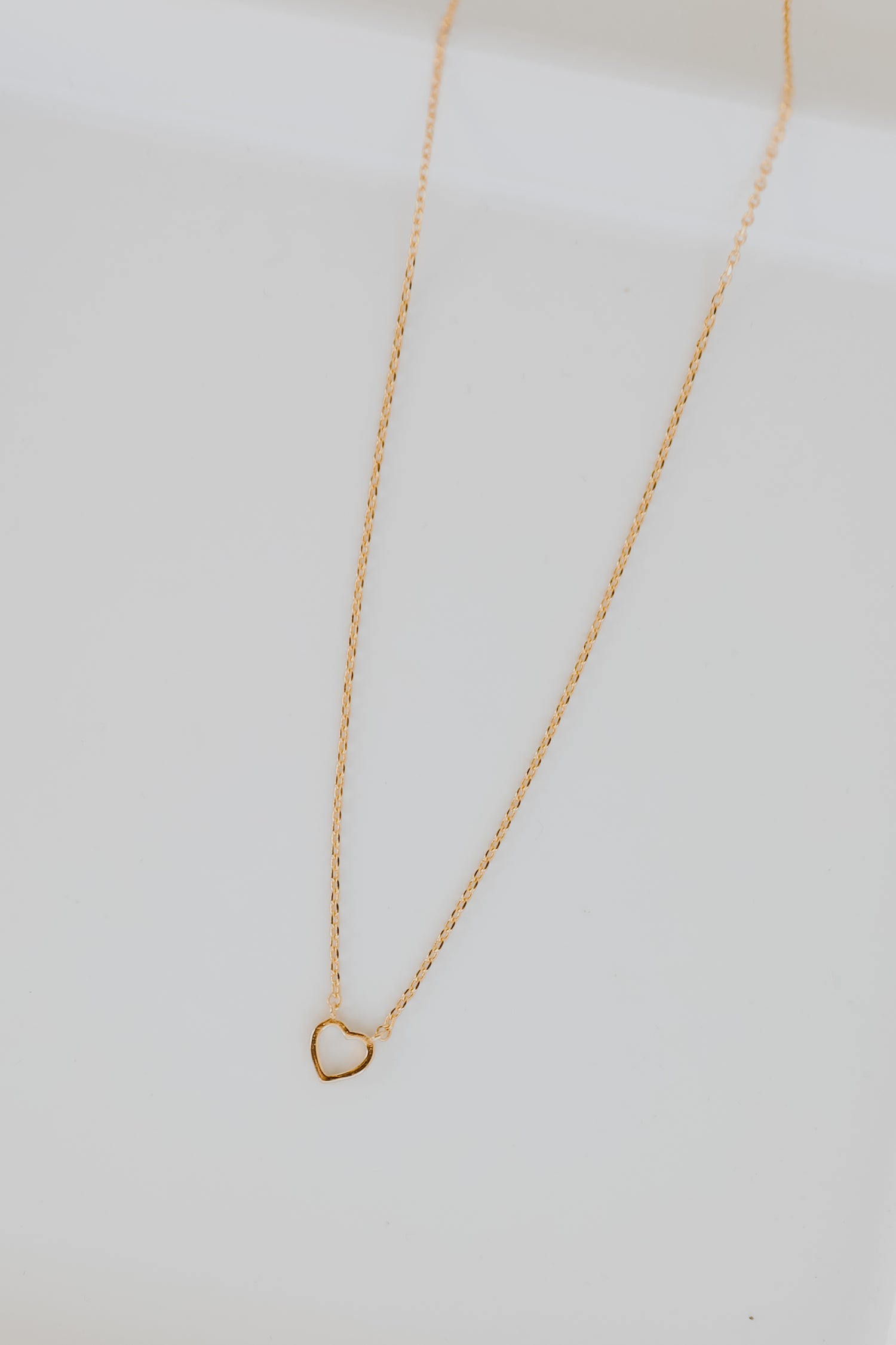 Gold Heart Charm Necklace from dress up