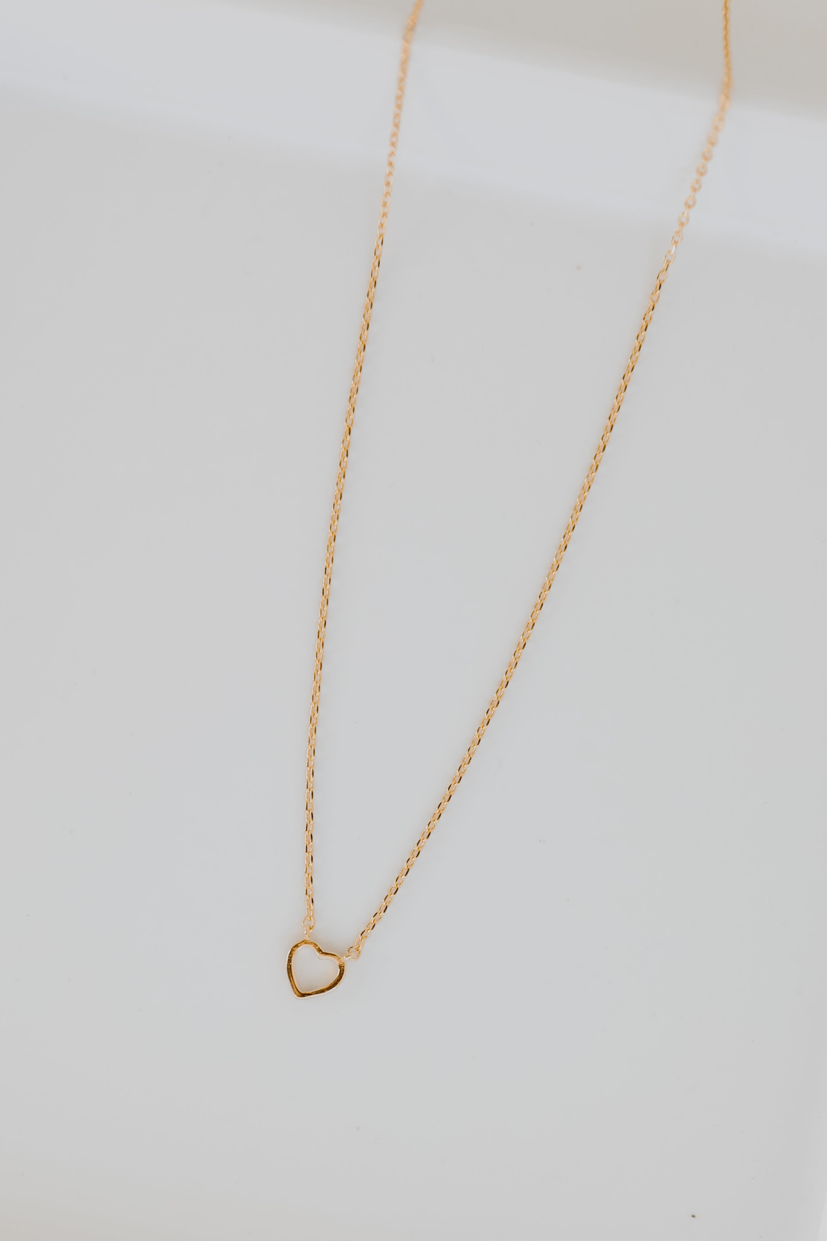 Gold Heart Charm Necklace from dress up
