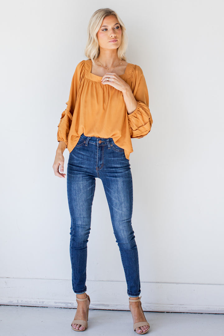 High-Rise Skinny Jeans front view
