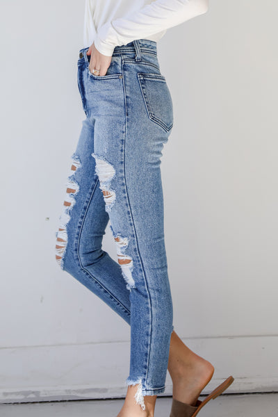 Distressed Mom Jeans side view