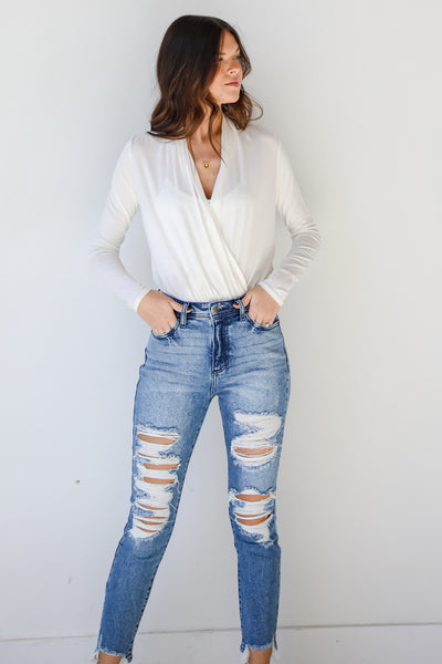 Distressed Mom Jeans from dress up