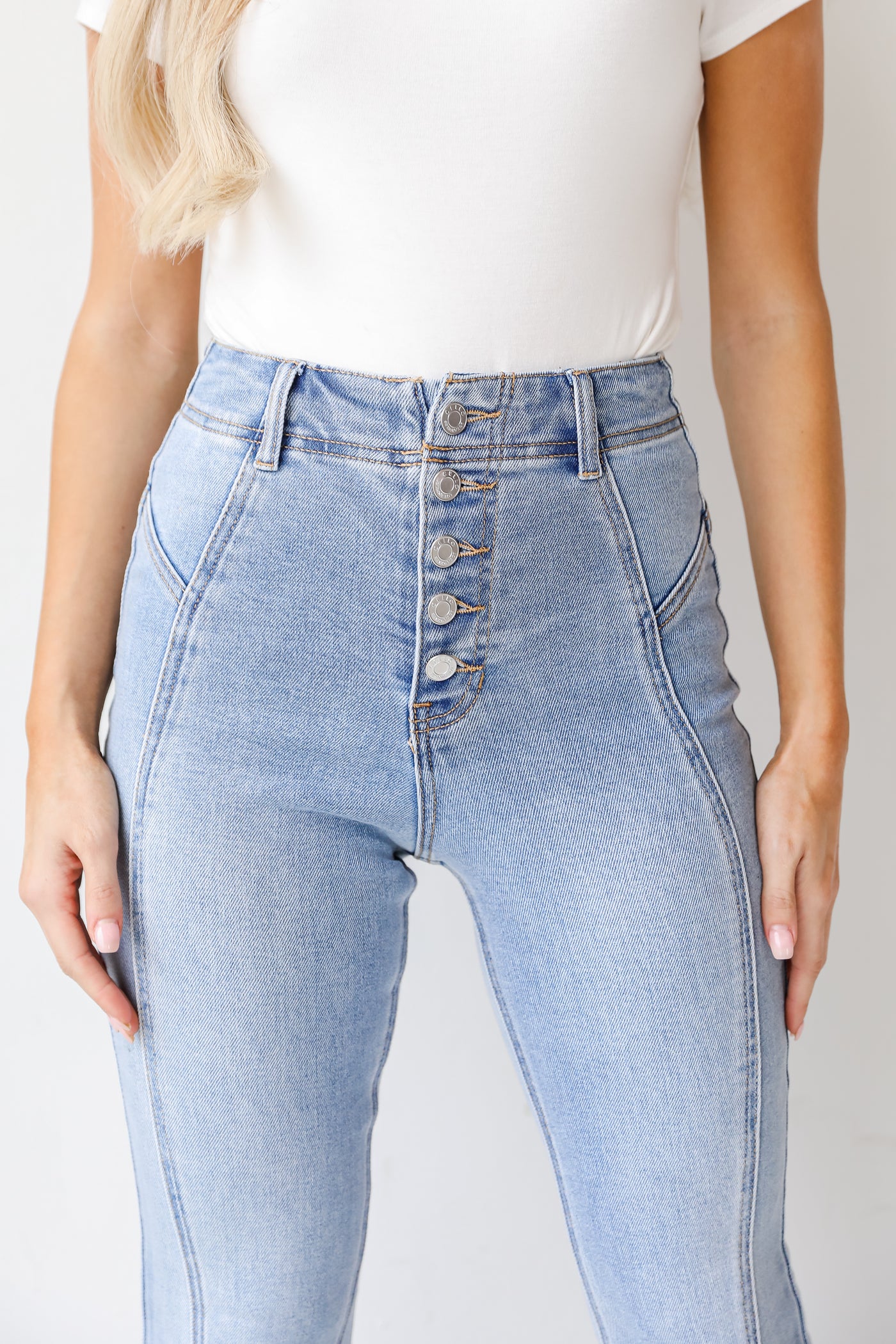 Flare Jeans close up
