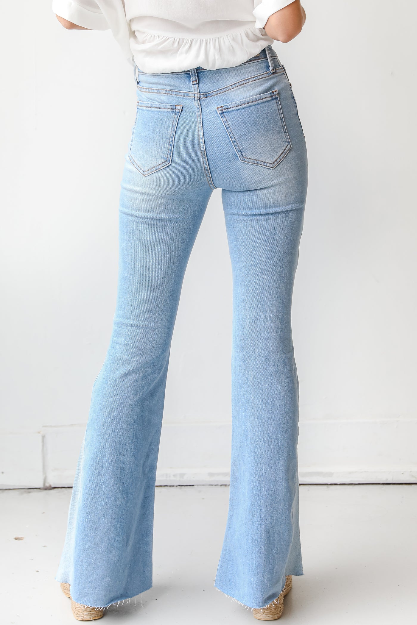 High-Rise Flare Jeans back view