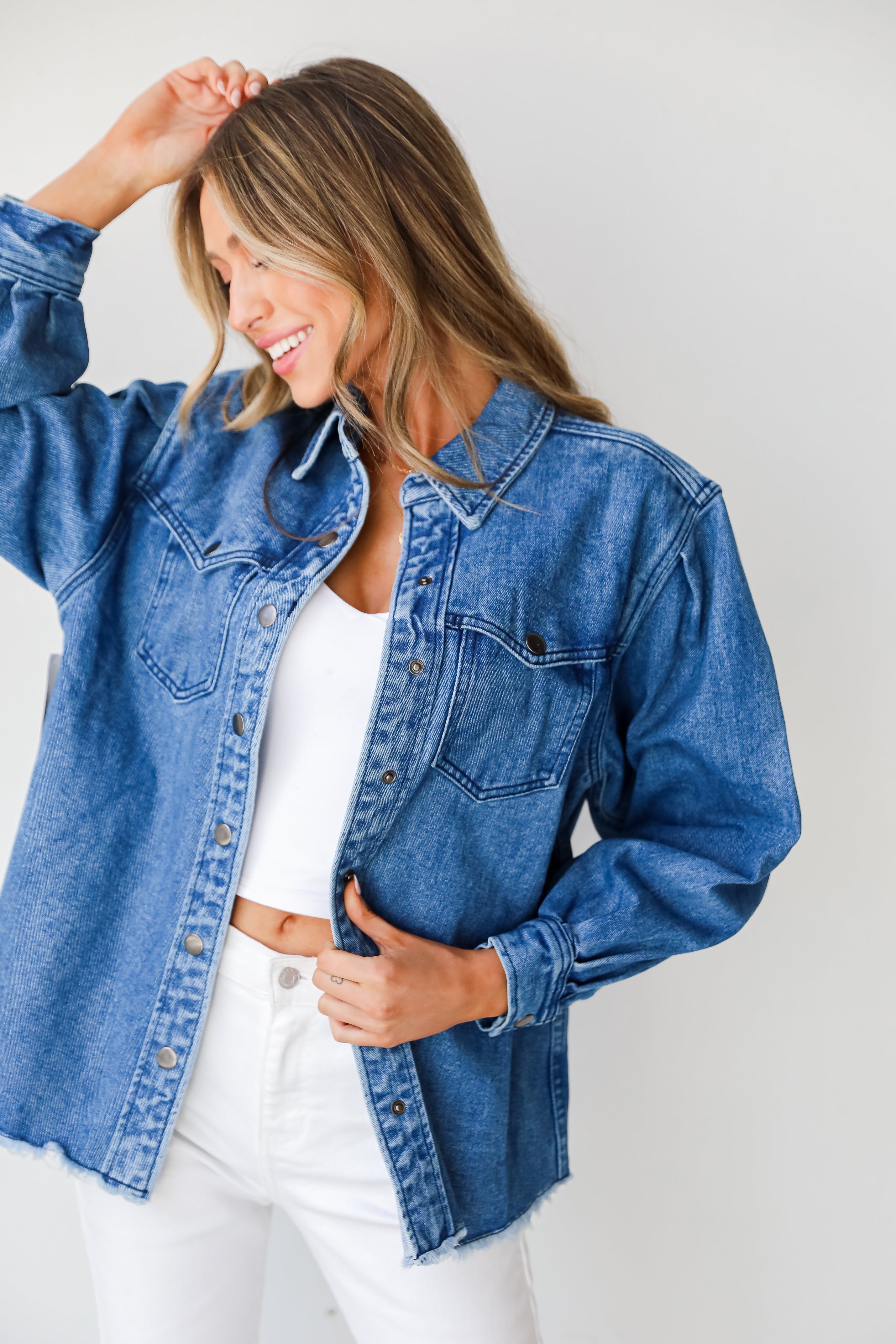 Denim Jacket on model