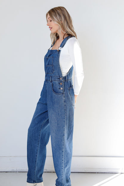 Denim Overalls side view