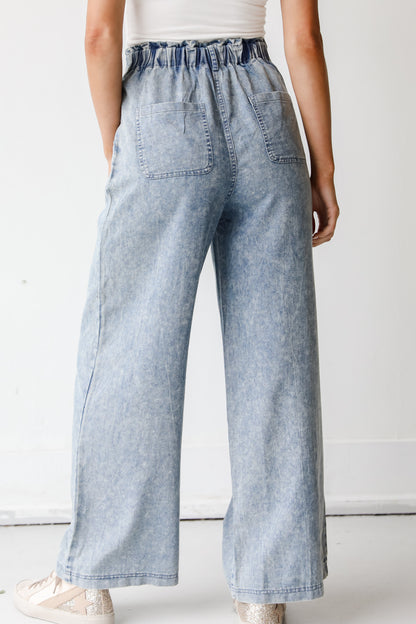 Wide Leg Jeans back view