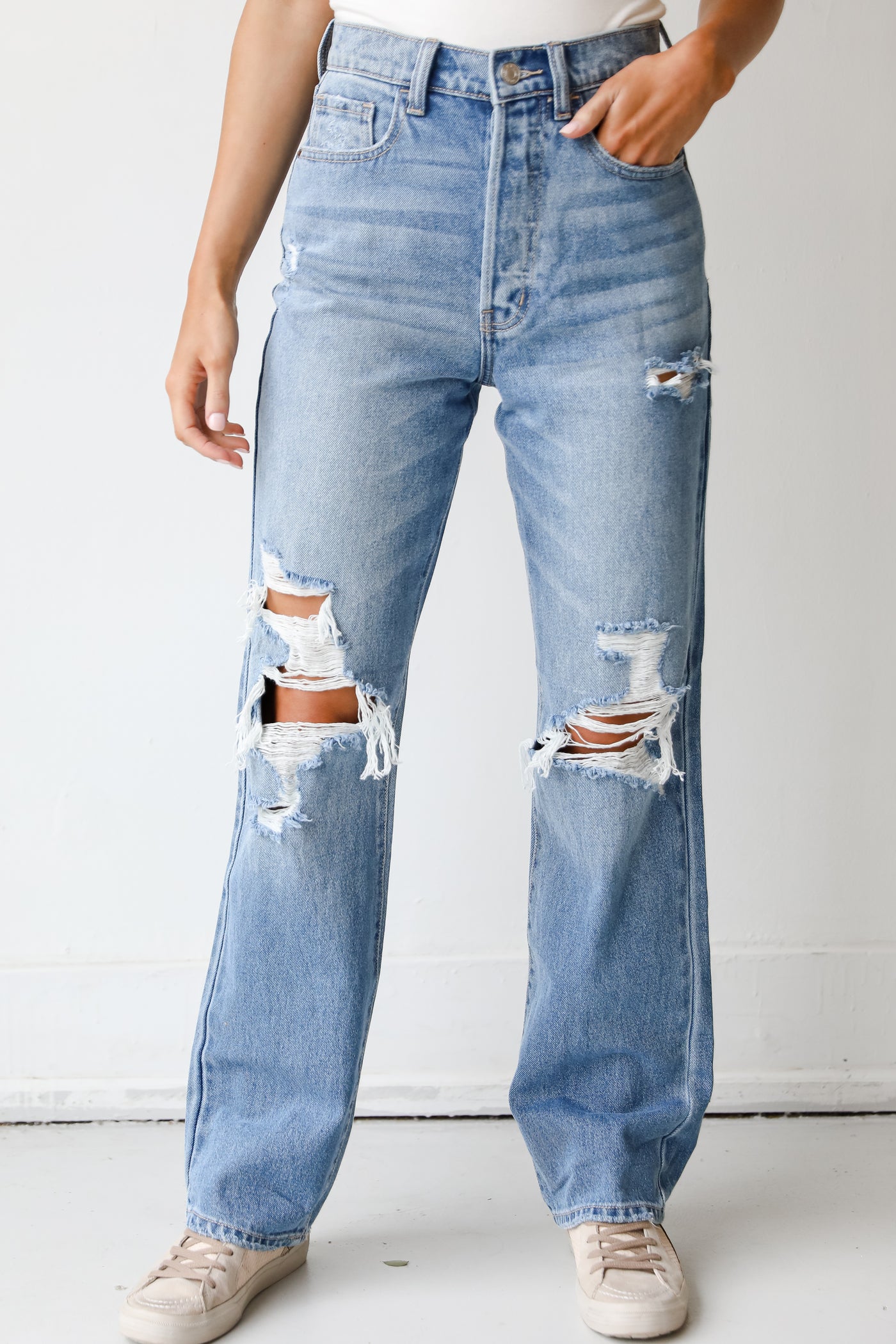 High Waisted Dad Jeans