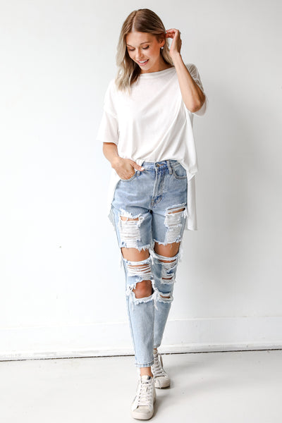 Distressed Mom Jeans from dress up