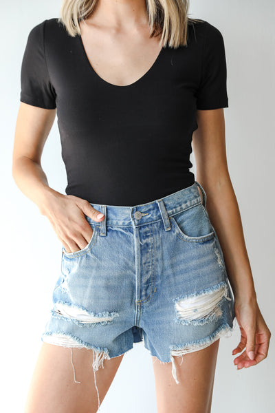 Distressed Denim Shorts from dress up