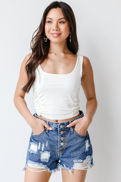 Distressed Denim Shorts from dress up