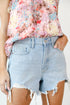 Distressed Denim Shorts