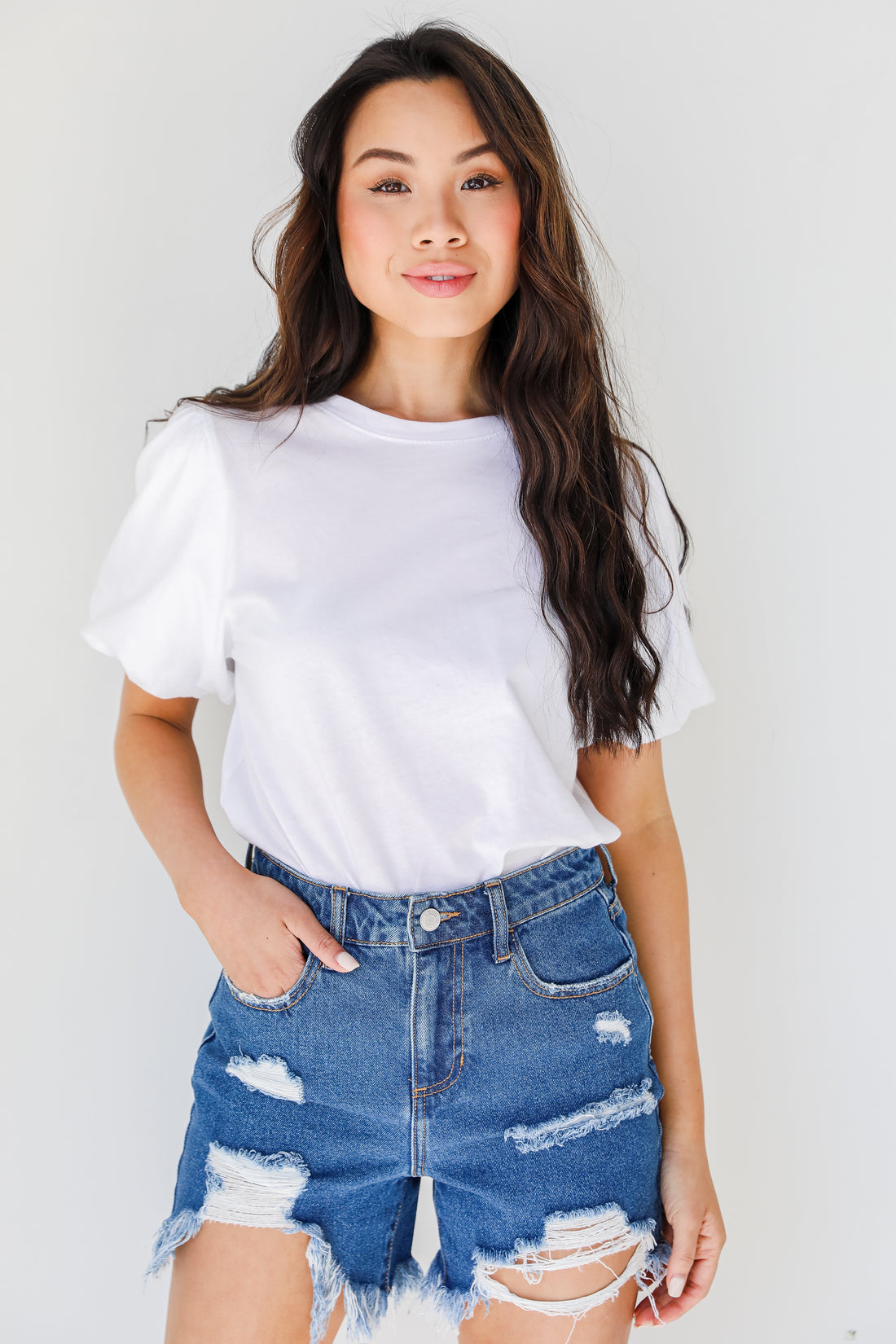 Distressed Denim Shorts from dress up