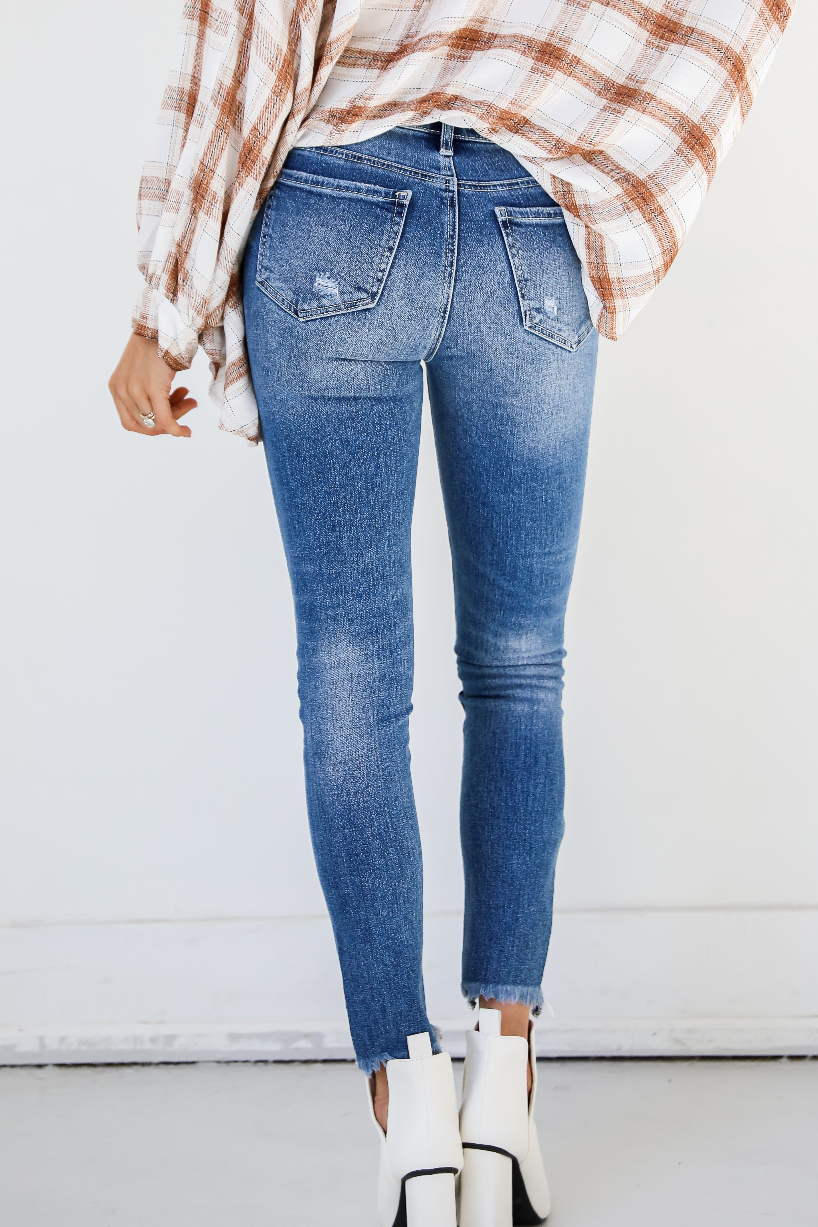 Distressed Skinny Jeans back view