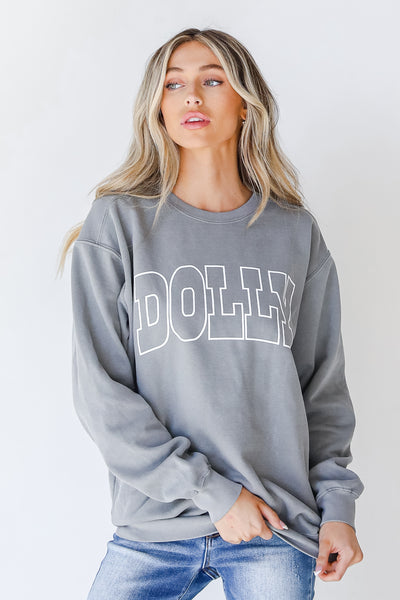 Dolly Pullover. dolly sweatshirt, oversized comfy sweatshirt, graphic sweatshirt.