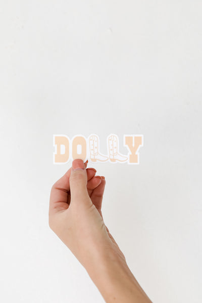 Dolly Boots Sticker in blush