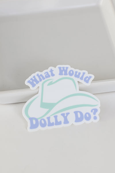 What Would Dolly Do Hat Sticker from dress up