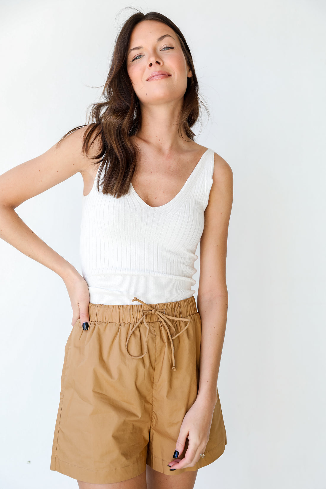 Shorts in camel