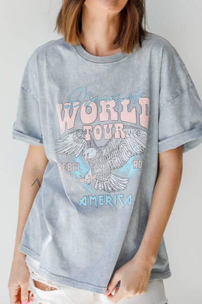 Dreamer World Tour Acid Wash Tee from dress up