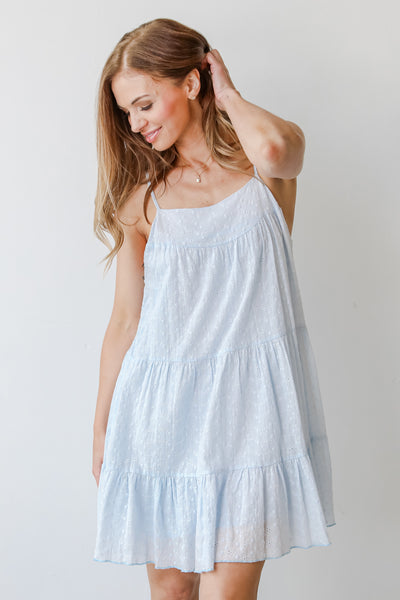 Eyelet Tiered Mini Dress from dress up