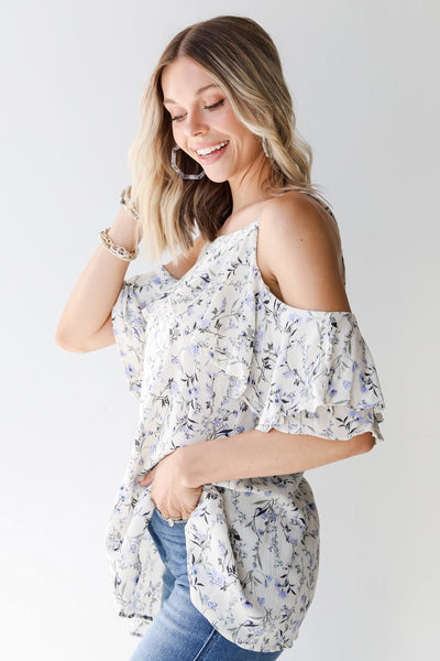 Floral Blouse side view